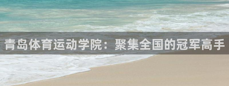 凯发官方正版app官方:青岛体育运动学院:聚集全国的冠军高手